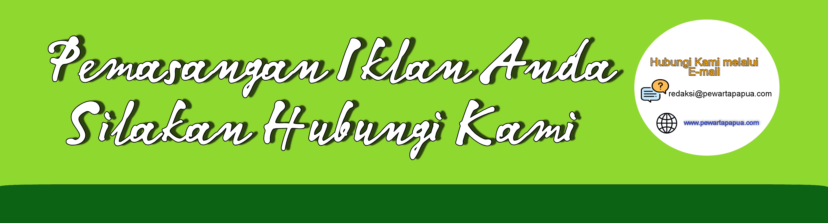 Pemasangan banner iklan 